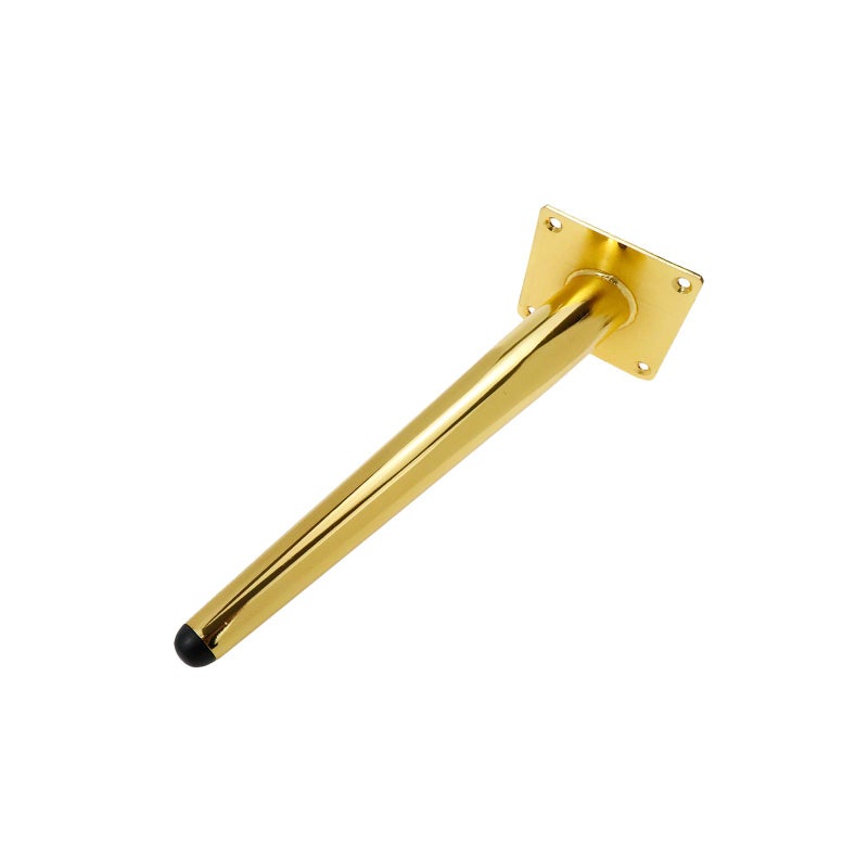 Geesatis 10 inch Sofa Legs Oblique Metal Furniture Legs, Home Kitchen Ottoman Leg Replacement for Cabinet Chair TV Stand Table Desk, with Mounting Screws, Gold - Image 2